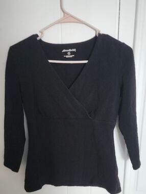 Eddie Bauer Black Tee with White Logo